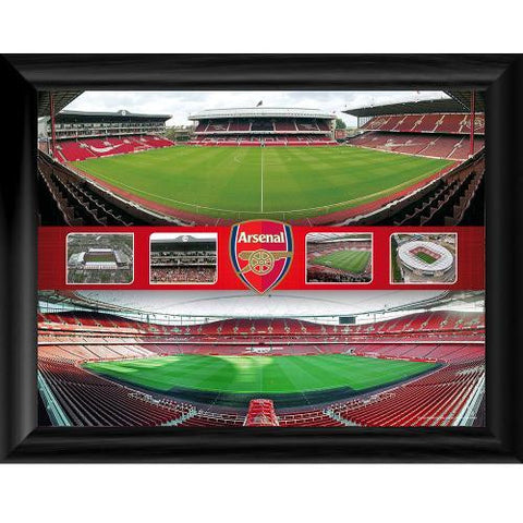 Arsenal F.C. Framed Print Emirates &amp;amp; Highbury Montage 16 x 12