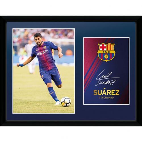 F.C. Barcelona Picture Suarez 16 x 12