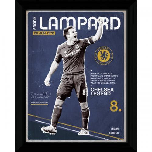 Chelsea F.C. Picture Lampard Retro 16 x 12