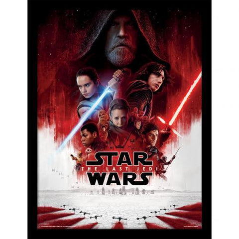 Star Wars The Last Jedi Framed Print 16 x 12