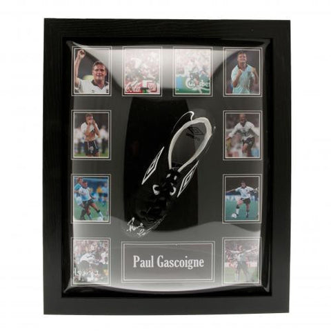 England F.A. Gascoigne Signed Boot (Framed)