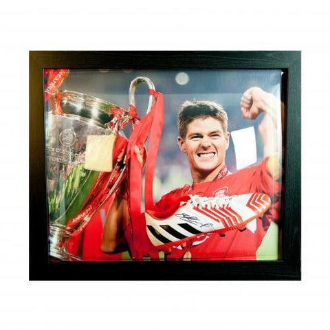 Liverpool F.C. Gerrard Signed Boot (Framed)