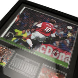 Arsenal F.C. Bergkamp Signed Framed Print