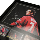 Manchester United F.C. Cantona Signed Framed Print