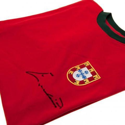 Portugal Eusebio Signed Shirt
