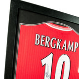 Arsenal F.C. Bergkamp Signed Shirt (Framed)