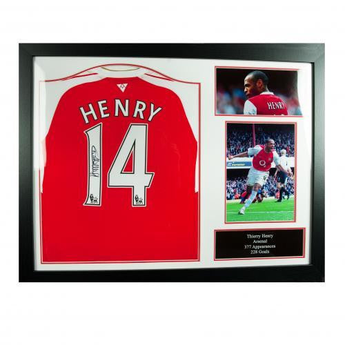 Arsenal F.C. Henry Signed Shirt (Framed)