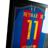 F.C. Barcelona Neymar Signed Shirt (Framed)