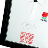 England R.F.U. Johnson Signed Shirt (Framed)