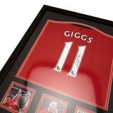 Manchester United F.C. Giggs Signed Shirt (Framed)