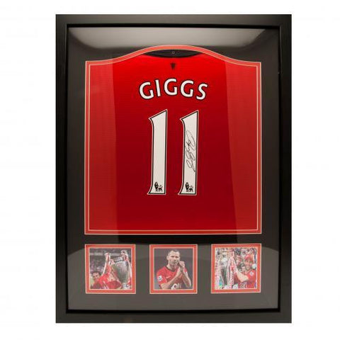 Manchester United F.C. Giggs Signed Shirt (Framed)