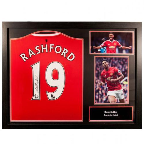 Manchester United F.C. Rashford Signed Shirt (Framed)