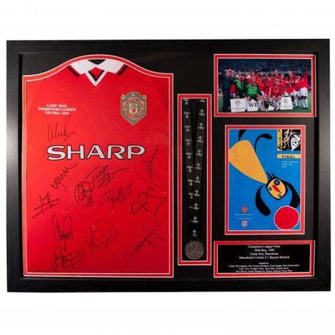 Manchester United F.C. 1999 Champions League Final Signed Shirt (Framed)