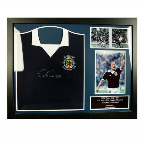 Scotland F.A. Gemmill Signed Shirt (Framed)