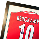 Arsenal F.C. Bergkamp Signed Shirt Silhouette