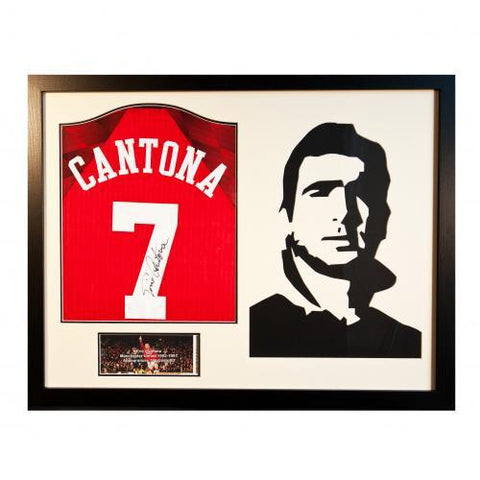 Manchester United F.C. Cantona Signed Shirt Silhouette