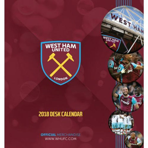 West Ham United F.C. Desktop Calendar 2018