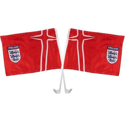 England F.A. Car Flag Twin Pack Away