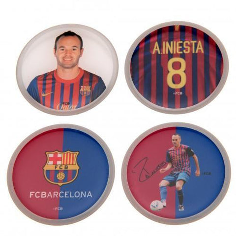 F.C. Barcelona 3D Stickers 4pk Iniesta