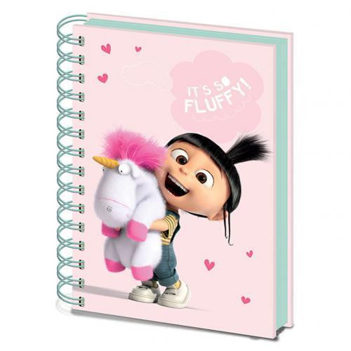 Despicable Me A5 Notebook Fluffy Unicorn