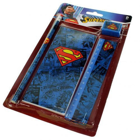 Superman 4pc Stationery Set
