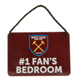 West Ham United F.C. Bedroom Sign No1 Fan