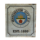 Manchester City F.C. Retro Logo Sign
