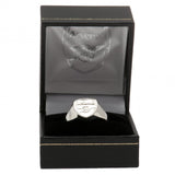 Arsenal F.C. Silver Plated Crest Ring Large