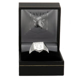Aston Villa F.C. Silver Plated Crest Ring Small