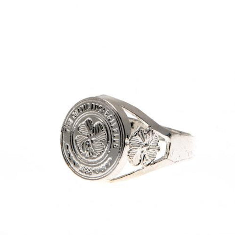 Celtic F.C. Silver Plated Crest Ring Small