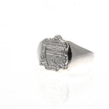 Liverpool F.C. Silver Plated Crest Ring Large