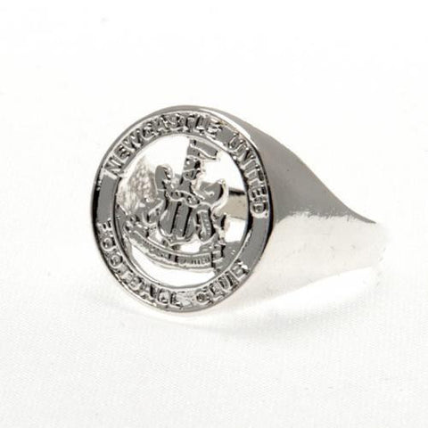 Newcastle United F.C. Silver Plated Crest Ring Small