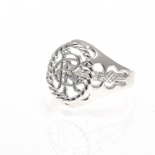 Rangers F.C. Silver Plated Crest Ring Small