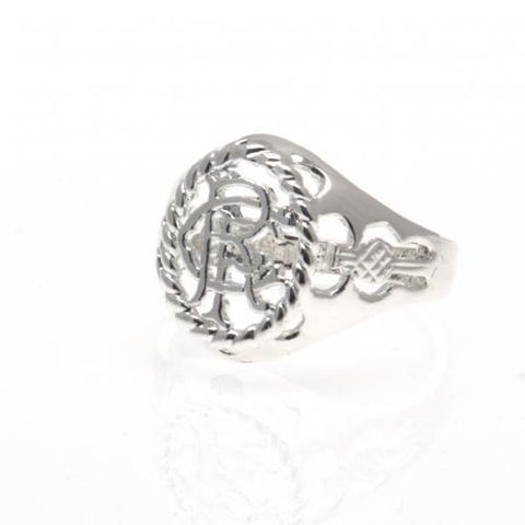 Rangers F.C. Silver Plated Crest Ring Small