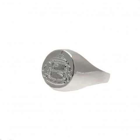 Sunderland A.F.C. Silver Plated Crest Ring Small