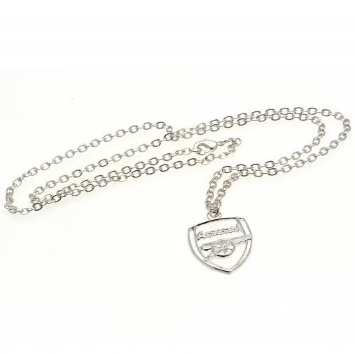 Arsenal F.C. Silver Plated Pendant &amp;amp; Chain CR