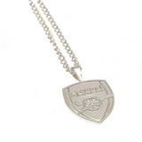 Arsenal F.C. Silver Plated Pendant &amp;amp; Chain XL