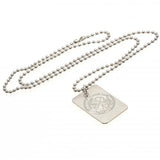 Celtic F.C. Silver Plated Dog Tag &amp;amp; Chain