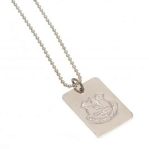 Everton F.C. Silver Plated Dog Tag &amp;amp; Chain