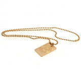 Celtic F.C. Gold Plated Dog Tag &amp;amp; Chain