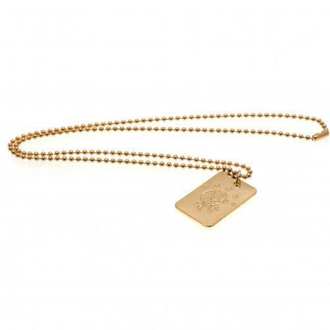 Rangers F.C. Gold Plated Dog Tag &amp;amp; Chain