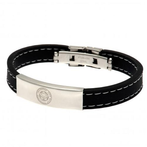 Leicester City F.C. Stitched Silicone Bracelet BK