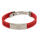 Manchester United F.C. Stitched Silicone Bracelet RD