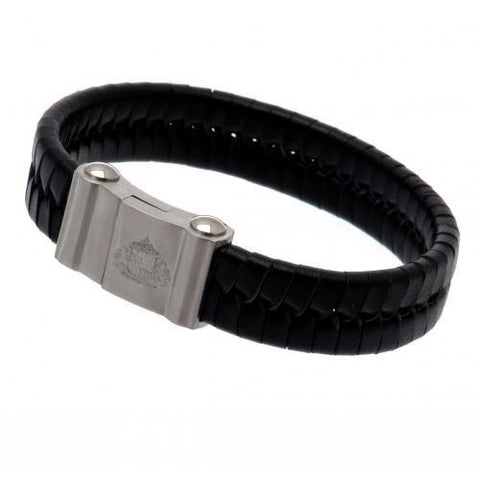 Sunderland A.F.C. Single Plait Leather Bracelet