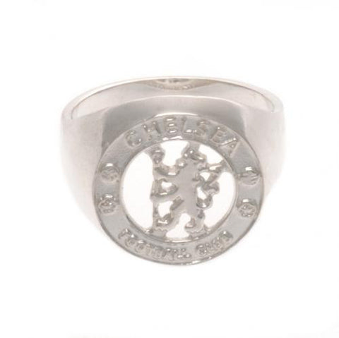Chelsea F.C. Sterling Silver Ring Medium