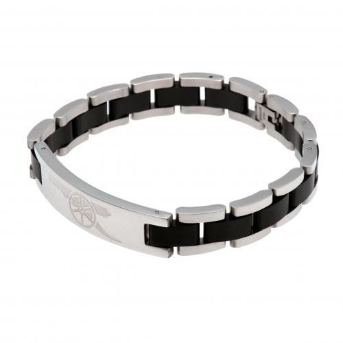 Arsenal F.C. Black Inlay Bracelet