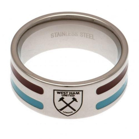 West Ham United F.C. Colour Stripe Ring Medium