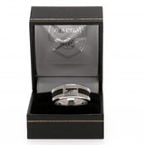 Arsenal F.C. Black Inlay Ring Small