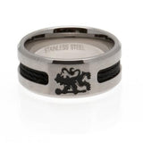 Chelsea F.C. Black Inlay Ring Small