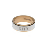 Manchester City F.C. Bi Colour Spinner Ring Medium EC